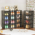 Stackable Clear Plastic Shoe Storage Boxes