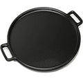 Round Black Cast Iron Pan with Two Side Handles