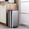 Rectangular Stainless Steel Step Trash Can