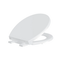 White Round Plastic Toilet Seat With Lid