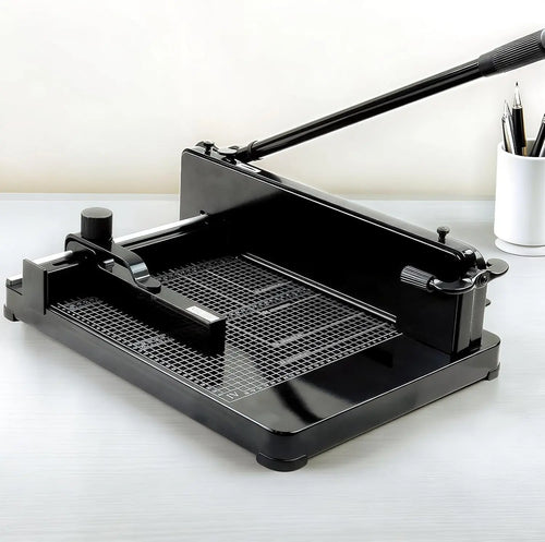 Black Metal Lever Arm Desktop Paper Cutter