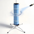 White Metal Pool Filter Cleaning Stand