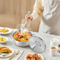 Brushed Stainless Steel Stockpot with Lid
